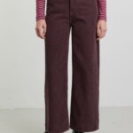Hose Erica Corduroy dark plum von recolution