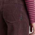 Hose Erica Corduroy dark plum von recolution