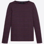 Longsleeve Iris Stripes dark plum von recolution Longsleeve Iris Stripes dark plum von recolution