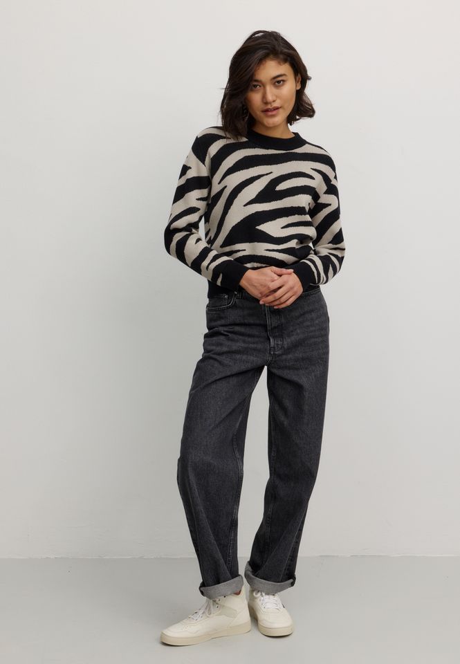 Pullover Pistia Zebra black von recolution Pullover Pistia Zebra black von recolution