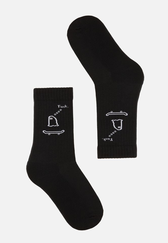 Socken Bergenia Geisterfahrer black von recolution Socken Bergenia Geisterfahrer black von recolution