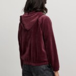 Sweatjacke Heliconia dark plum von recolution