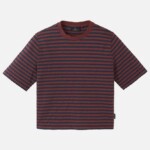 T-Shirt Azolla Stripes dark plum von recolution