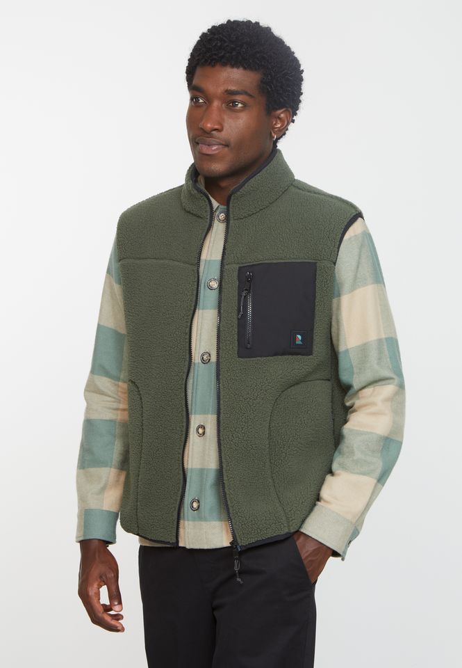 Weste Bonsai dark khaki von recolution