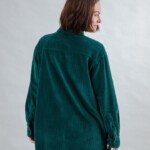 Bluse Langarm Cord green von Brava Fabrics