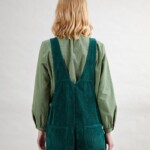 Latzhose Cord dark green von Brava Fabrics