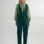 Latzhose Cord dark green von Brava Fabrics