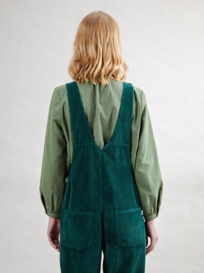 Latzhose Cord dark green von Brava Fabrics