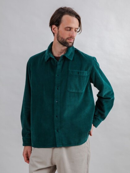 Overshirt Cord green von Brava Fabrics Overshirt Cord green von Brava Fabrics