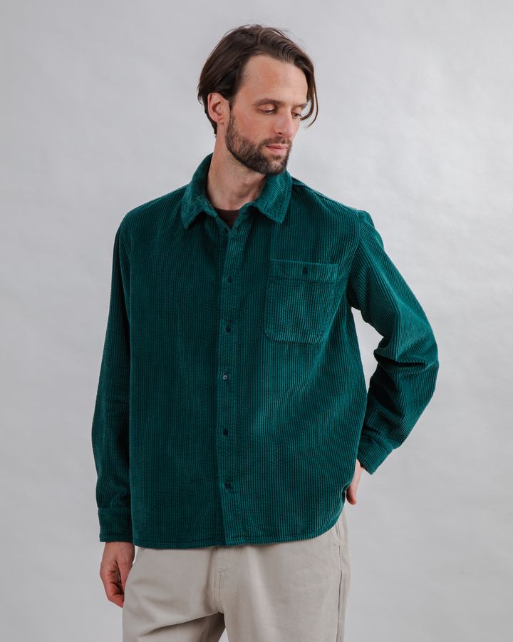Overshirt Cord green von Brava Fabrics
