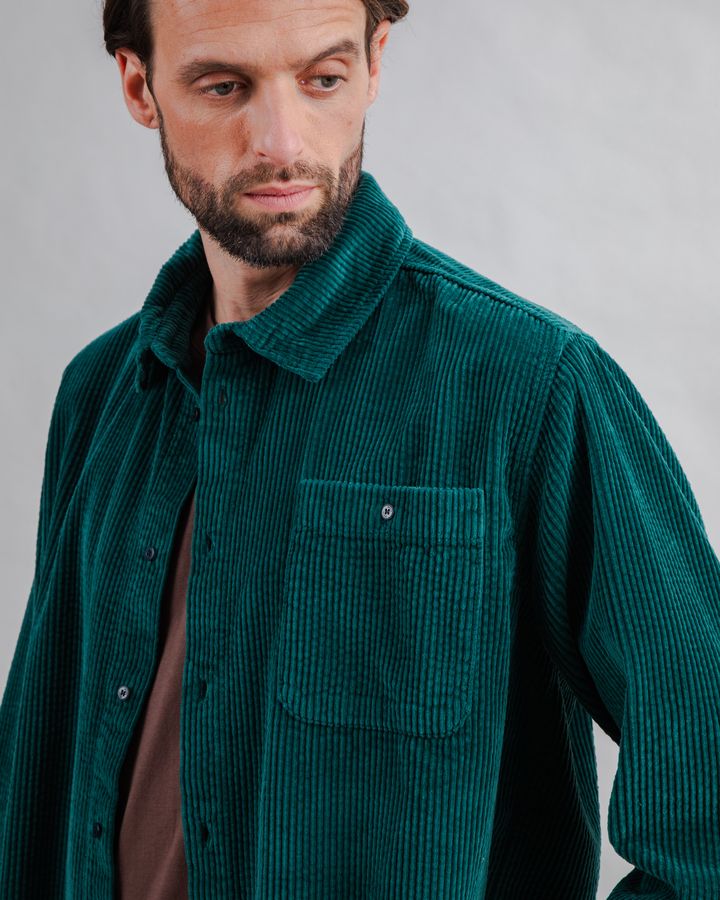 Overshirt Cord green von Brava Fabrics