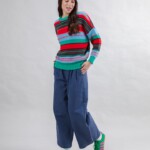 Strickpullover Batwing Multistriped multcolor von Brava Fabrics Strickpullover Batwing Multistriped multcolor von Brava Fabrics