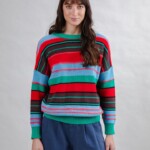 Strickpullover Batwing Multistriped multcolor von Brava Fabrics Strickpullover Batwing Multistriped multcolor von Brava Fabrics