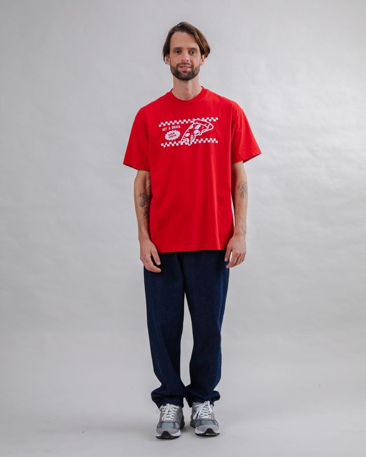 T-Shirt Oversize Hot & Brava red von Brava Fabrics