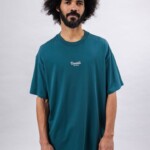 T-Shirt Oversize Peanuts Records green von Brava Fabrics T-Shirt Oversize Peanuts Records green von Brava Fabrics