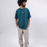 T-Shirt Oversize Peanuts Records green von Brava Fabrics T-Shirt Oversize Peanuts Records green von Brava Fabrics