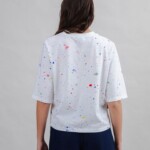 T-Shirt Splash Paint Squared white von Brava Fabrics