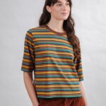 T-Shirt Striped Squared multcolor von Brava Fabrics