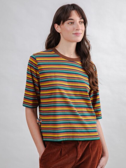T-Shirt Striped Squared multcolor von Brava Fabrics