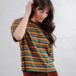 T-Shirt Striped Squared multcolor von Brava Fabrics
