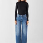 Jeans Ash Barrel Leg Minimal Stretch medium blue von DAWN