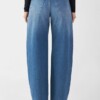 Jeans Ash Barrel Leg Minimal Stretch medium blue von DAWN