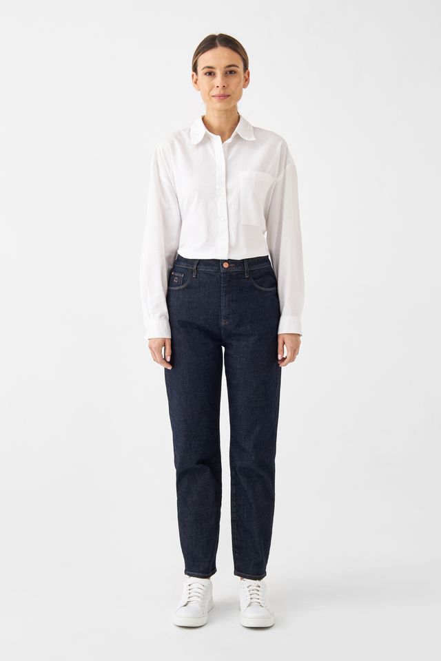 Jeans Stardust O-Shape Soft Denim - Classic dark indigo von DAWN