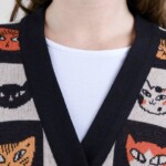 Cardigan Kanan Cat Bingo black von Dedicated.