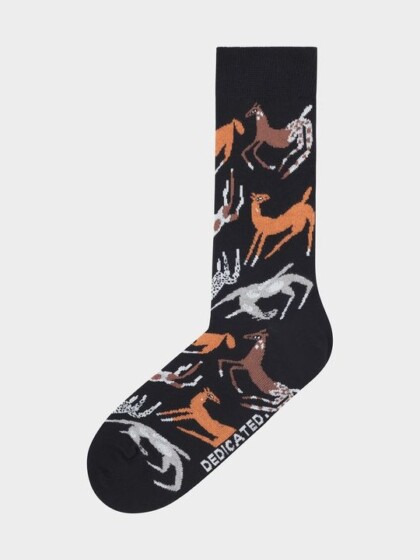 Socken Sigtuna Mustang Party black von Dedicated.
