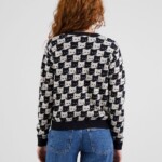 Sweater Arendal Pepita Cats oat white von Dedicated.