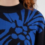 Sweater Limhamn Big Flower blue von Dedicated.