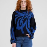 Sweater Limhamn Big Flower blue von Dedicated.