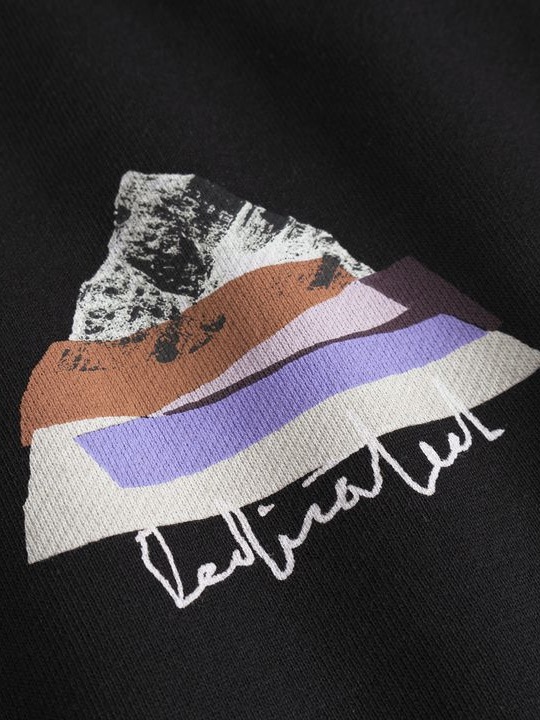 Sweatshirt Malmoe Cut Out Mountain black von Dedicated.