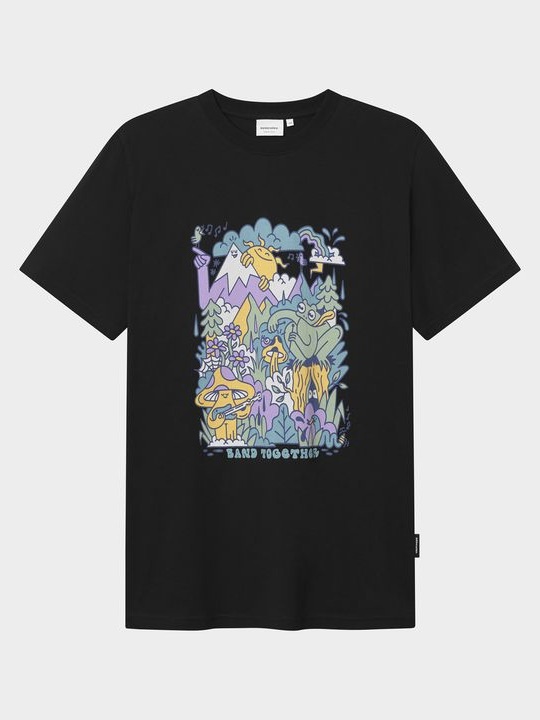T-Shirt Stockholm Band Together black von Dedicated.