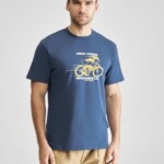 T-Shirt Stockholm Pedal Power true navy von Dedicated.