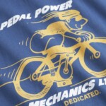 T-Shirt Stockholm Pedal Power true navy von Dedicated.