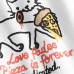 T-Shirt Stockholm Pizza Love white von Dedicated.