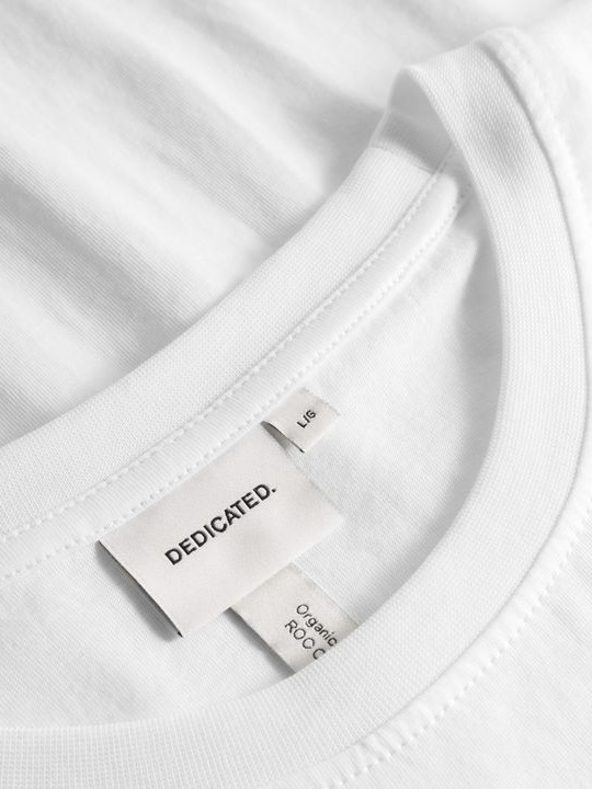 T-Shirt Stockholm Pizza Love white von Dedicated.