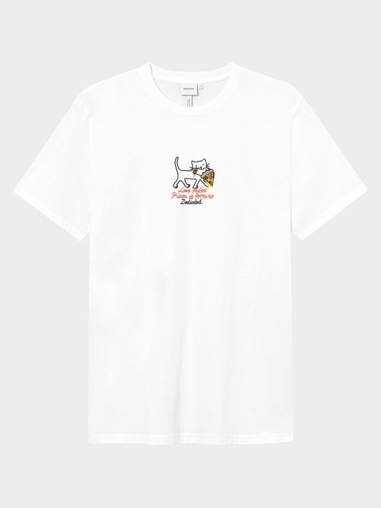 T-Shirt Stockholm Pizza Love white von Dedicated.