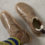 Barfuss Chelsea Bootie Kim Nappa taupe von Grand Step Shoes