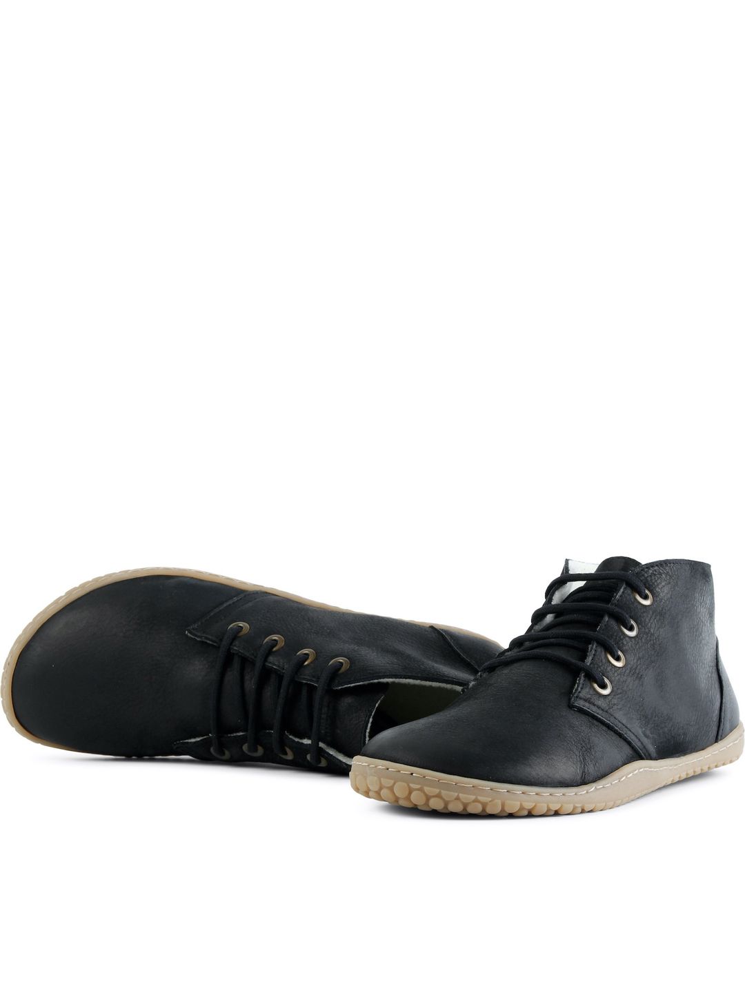 Barfuss Desert Bootie Pat Nubuk black von Grand Step Shoes