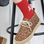 Chucka Bootie Safari Winter Suede animal whisky von Grand Step Shoes