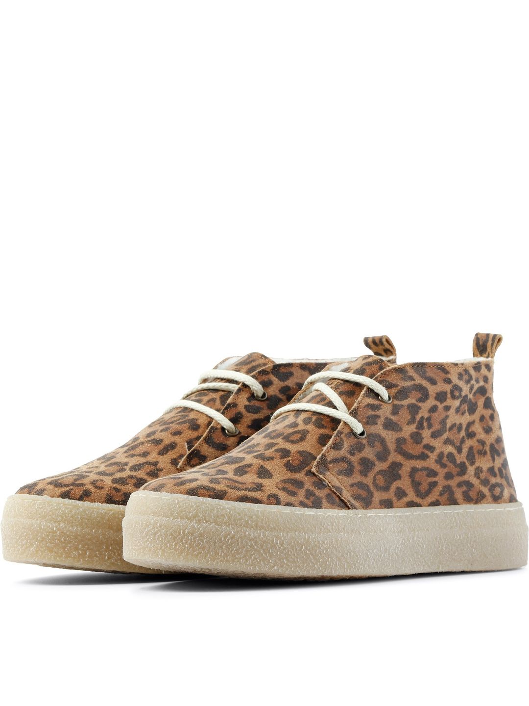 Chucka Bootie Safari Winter Suede animal whisky von Grand Step Shoes