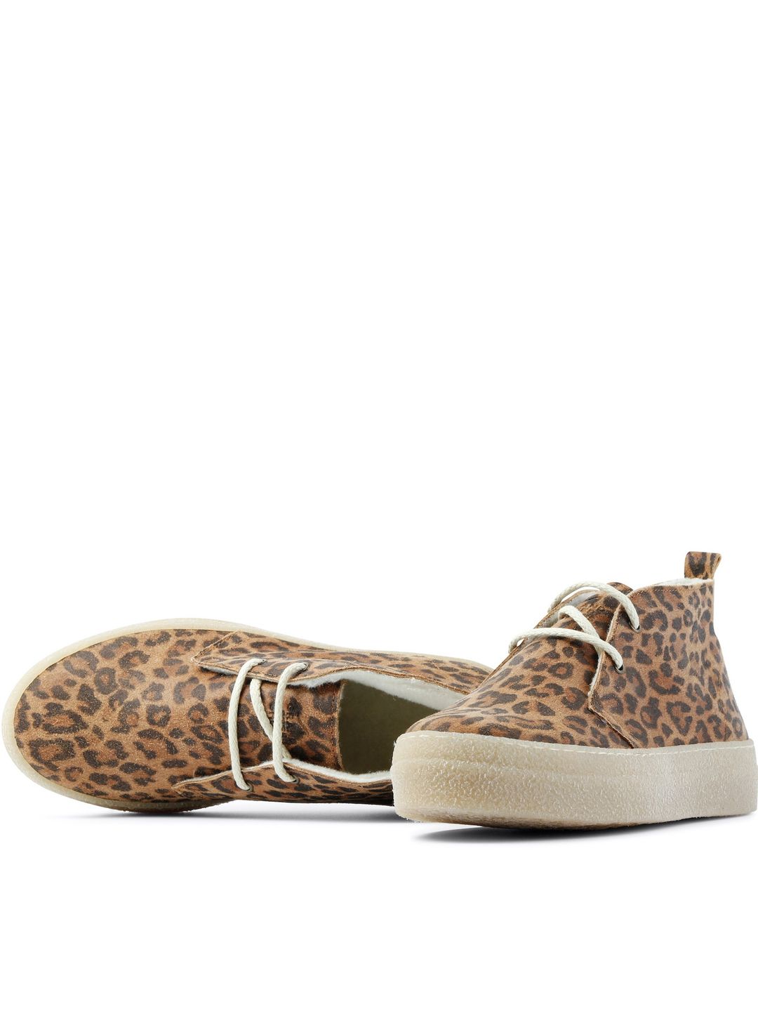 Chucka Bootie Safari Winter Suede animal whisky von Grand Step Shoes