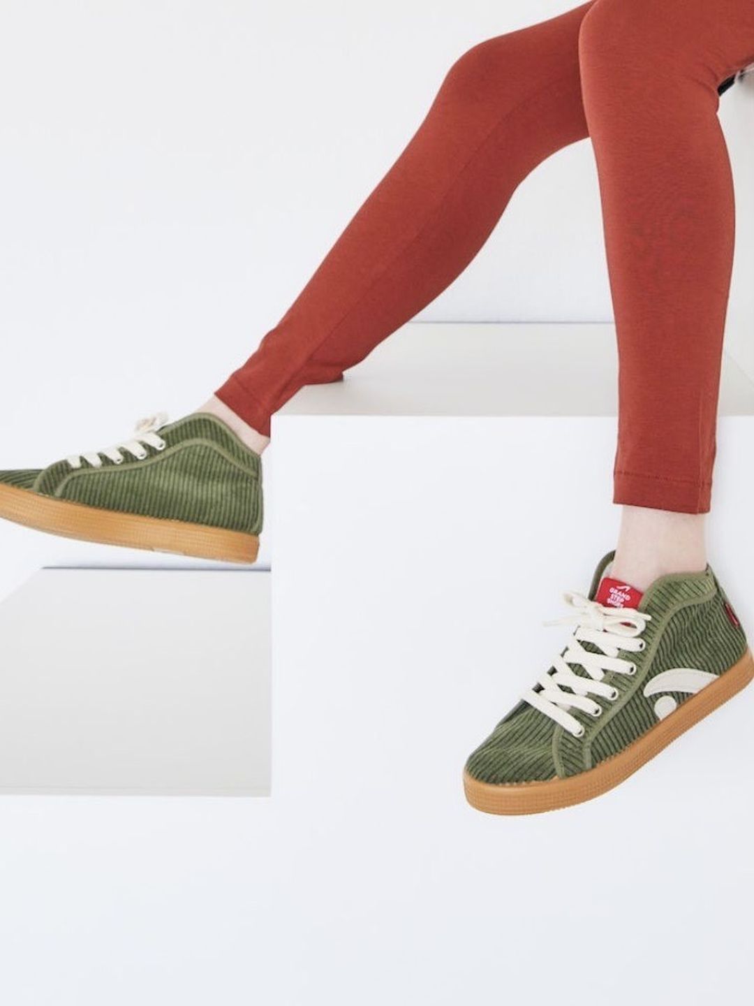 High Top Sneaker Taylor Cord olive von Grand Step Shoes