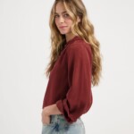 Bluse Evi Tencel brick von Kuyichi