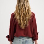 Bluse Evi Tencel brick von Kuyichi
