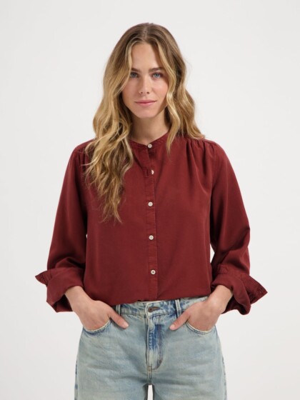 Bluse Evi Tencel brick von Kuyichi