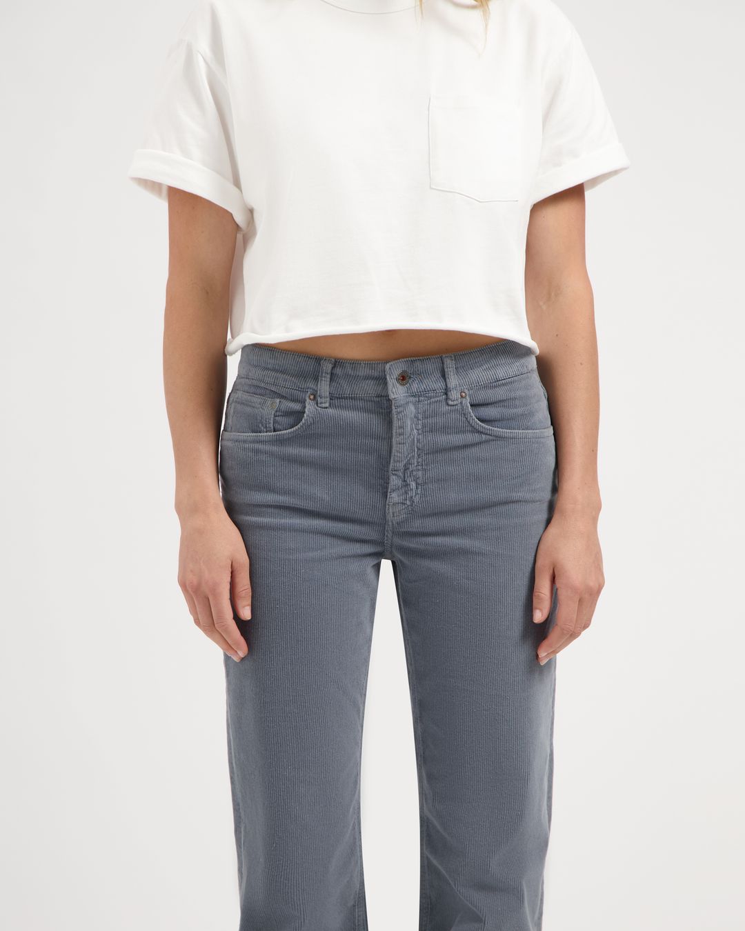 Hose Lena Loose Cord cloud blue von Kuyichi Hose Lena Loose Cord cloud blue von Kuyichi