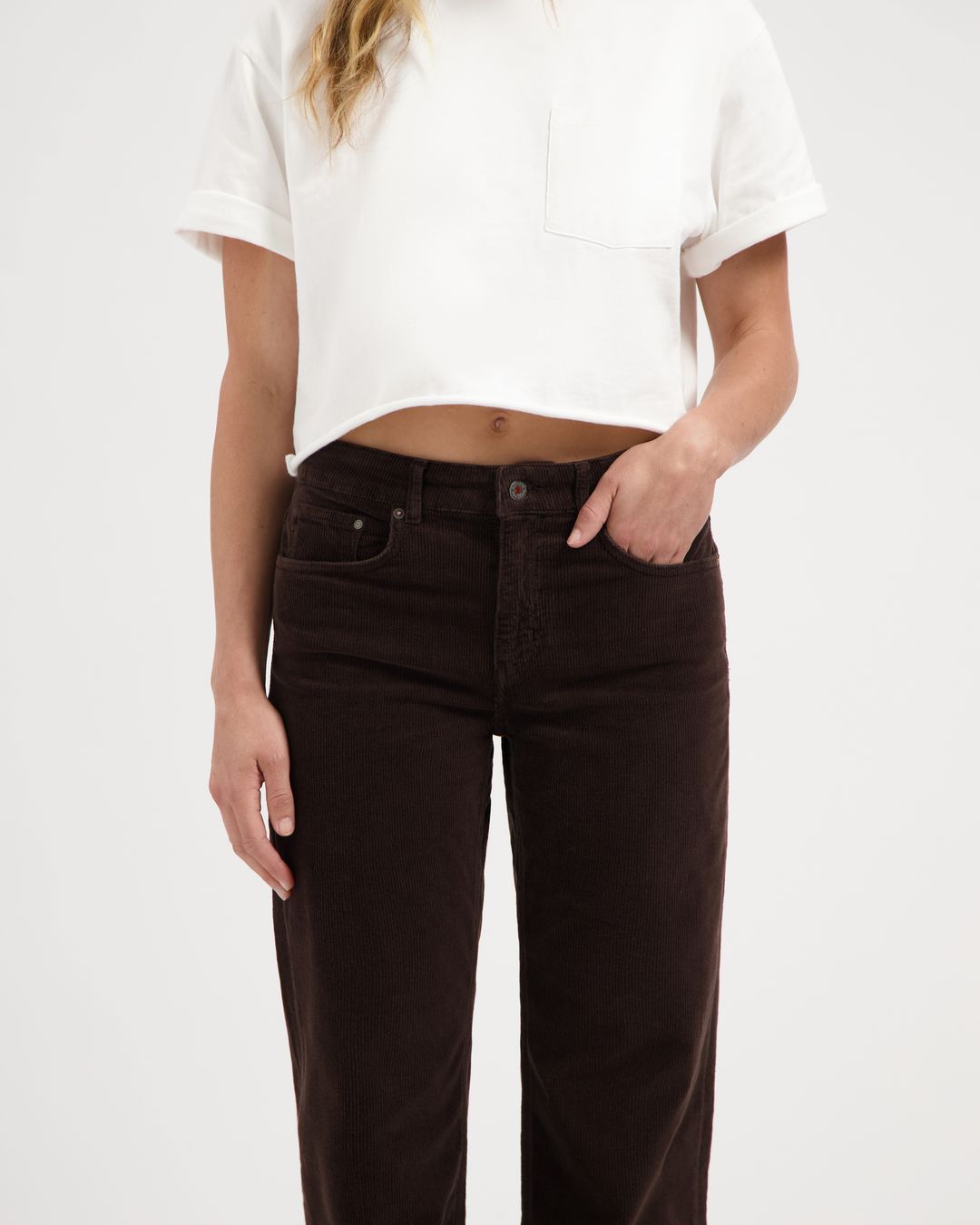 Hose Lena Loose Cord deep brown von Kuyichi Hose Lena Loose Cord deep brown von Kuyichi